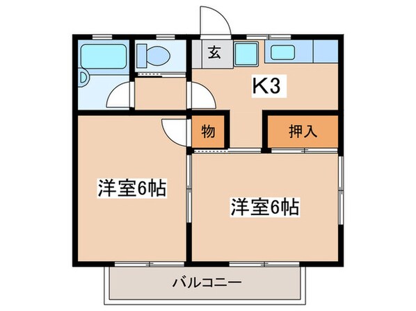 コーポ原宿の物件間取画像